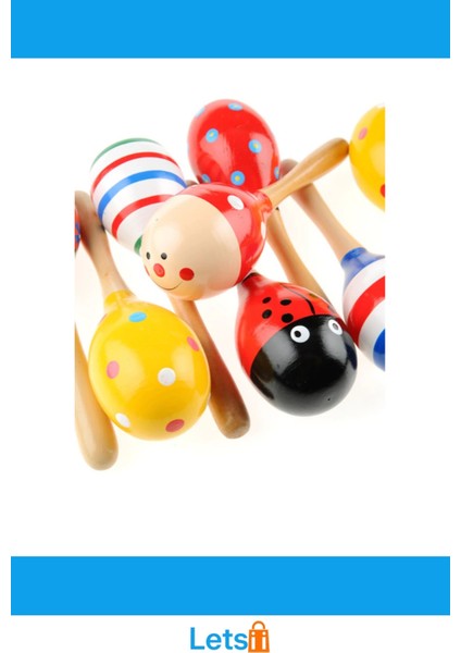 Yumurta Şeklinde Eğlenceli Doğal Marakas fırsatları