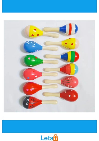 Yumurta Şeklinde Eğlenceli Doğal Marakas indirimleri