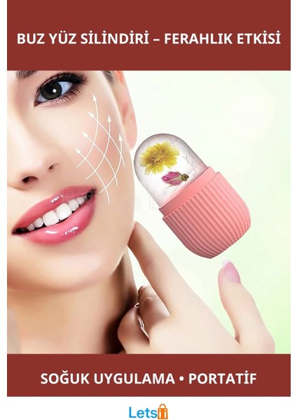 Ergonomik Cilt Bakım Buz Yüz Silindiri