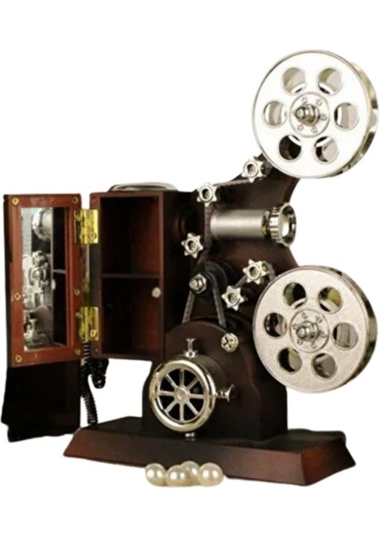Nostaljik Film Projektörü Tasarımlı Müzik Kutusu – Vintage Dekoratif Biblo ve Hediyelik Eşya indirimleri