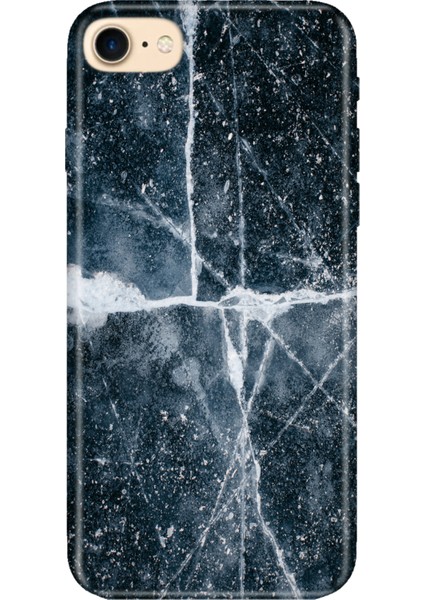 iPhone 7 8 Se 2020 2022 Uyumlu Kılıf Desenli Baskılı Silikon Bells Mermer