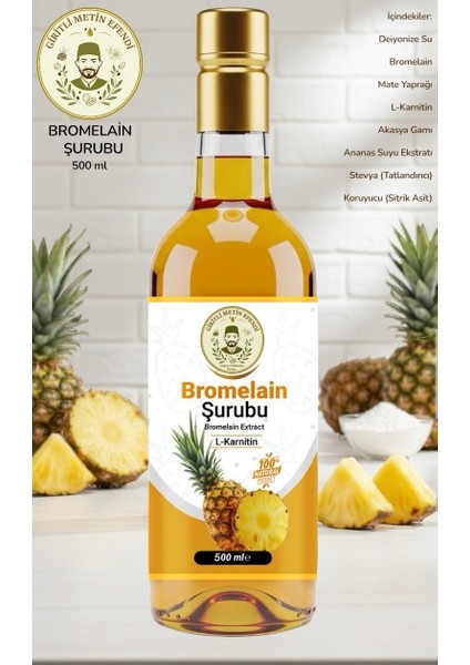Bromelain (Ananas Sapı) Şurubu 500 ml