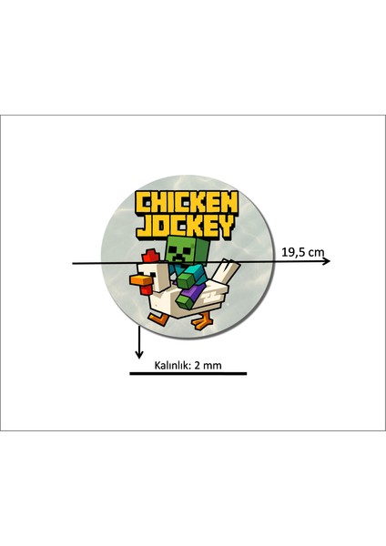 Minecraft Chicken Baskılı Mouse Pad fiyatları