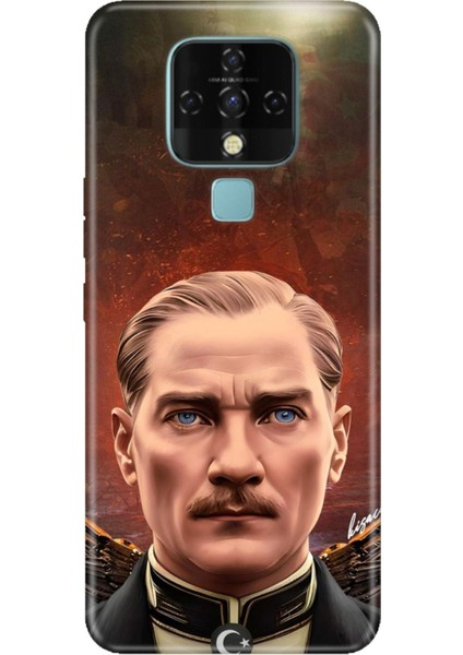 Tecno Camon 16 Uyumlu Kılıf Resimli Desenli Silikon Asil Atatürk