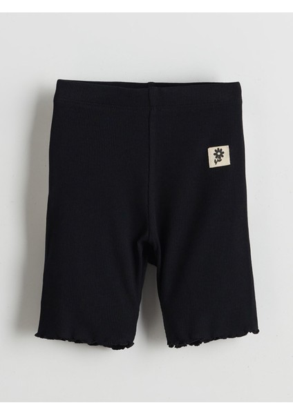 Yeni Sezon Beli Lastikli Kız Çocuk Kısa Tayt
