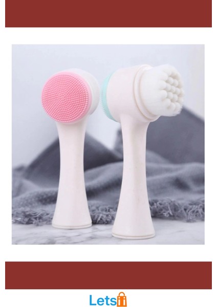 Çift Taraflı Yumuşak Temizleme Fırçası Makyaj Yüz Temizleme Aleti fırsatları