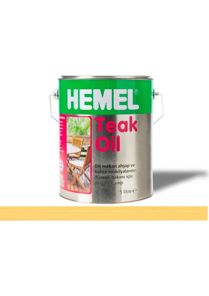 Teak Oil Şeffaf Tik Yağı 5 Lt