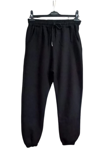 Kadın Bayan Paça Lastikli Bel Lastikli Çift Cepli Cepler Fermuarsız Bağcık Kordonlu Eşofman Altı