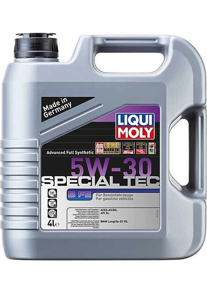 Special Tec B Fe 5W30 4 Litre Üretim Yılı 2025 (21381)