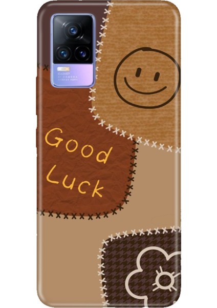 Vivo V21E Uyumlu Kılıf Resimli Desenli Silikon Good Luck