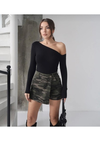 Kadın Tek Omuz Kayık Yaka Body modelleri