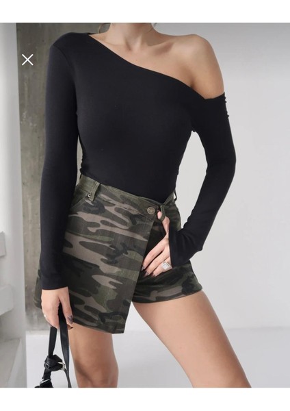 Kadın Tek Omuz Kayık Yaka Body fırsatları