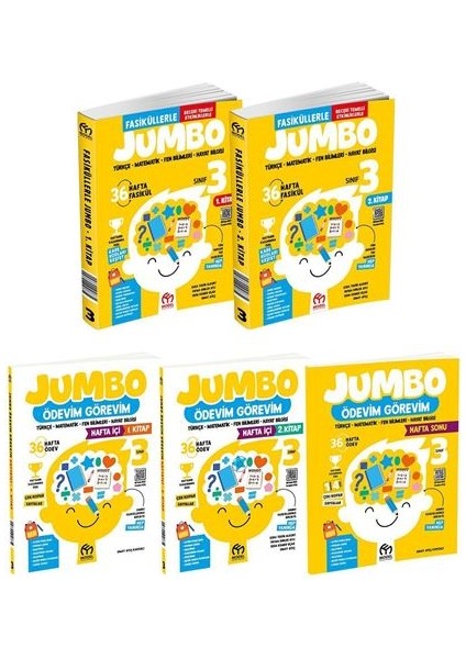 3.sınıf Fasiküllerle Jumbo Seti - 5 Kitap