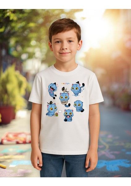Kpop Demon Hunters Sevimli Derpy Kısa Kollu Baskılı Unisex Çocuk Tişört (4-13 Yaş) modelleri