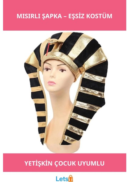 Antik Mısır Bayan Şapkası Firavun Tarzı