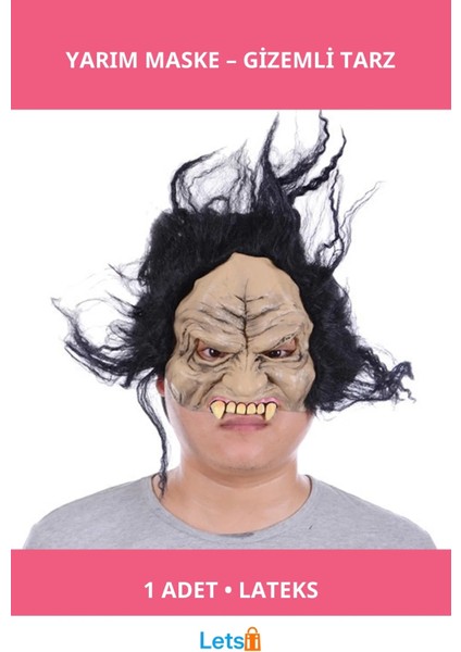 Lateks Yarım Maske Tek Adet Koruyucu Maske