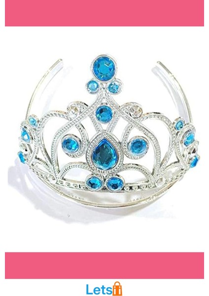 Mavi Taşlı Zarif Prenses Tacı 1 Adet modelleri