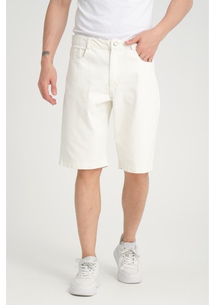 R-4387 Fermuarlı Yıkamalı Kot Şort fiyatları