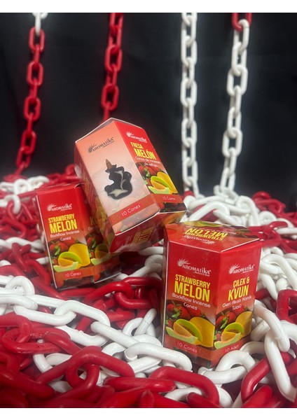 Strawberry & Melon (Çilek/kavun) Geri Akışlı Şelale Tütsü (Backflow)