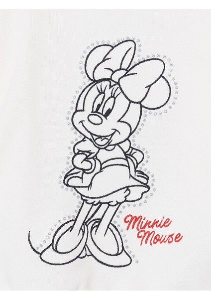 Yeni Sezon Minnie Mouse Baskılı Kız Çocuk Sweatshirt modelleri
