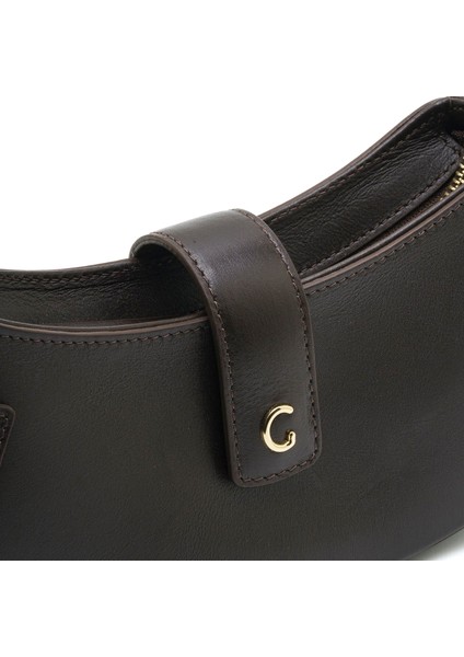 Andora Kahve Hakiki Deri Kadın Çanta modelleri