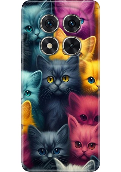 Xiaomi Redmi Note 15 Pro Plus+ Kılıf Retro Art Desenli Esnek Silikon Kedicikler