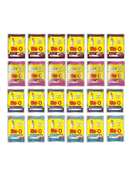 Karışık Kedi Yaş Mama 80 gr 24'lu