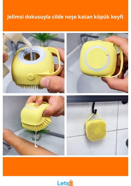 Yumuşak Silikon Hazneli Banyo Kesesi 80ML Pembe/mavi fiyatları