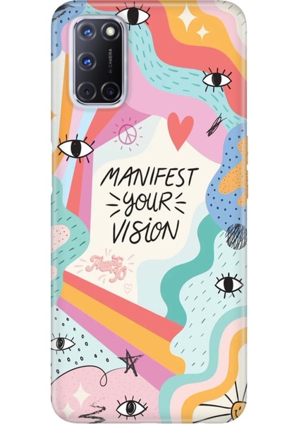Oppo A52 A72 A92 Uyumlu Kılıf Silikon Desenli Resimli Kapak Manifest Your Vision