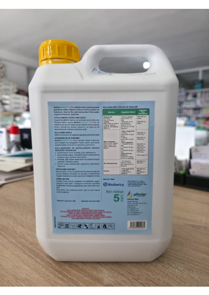 Amino Quelant Ca 5 Lt – Sıvı Kalsiyum ve Aminoasit ile Bitki Gelişimi Destekleyici (İthal) fiyatları