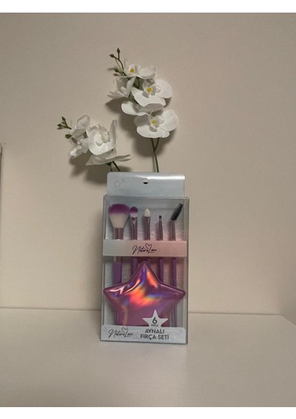 Ayna Hediyesiyle 6 Parça Makyaj Fırça Seti fiyatları