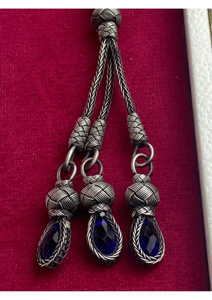 Trabzon El Işçiliği Kazaz Tesbih - Oksit Kaplama, 1000 Ayar Gümüş, Doğal ve Zarif 44 Gram 23 cm modelleri