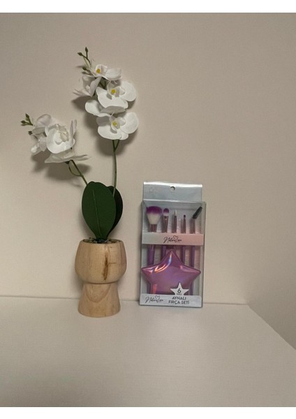 Açık Mor Renk 6 Lı Makyaj Fırça Seti