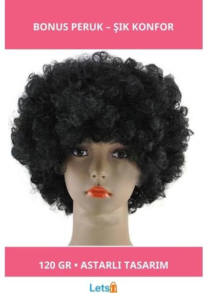 Siyah Bonus Peruk Tam Uyumlu 120 gr
