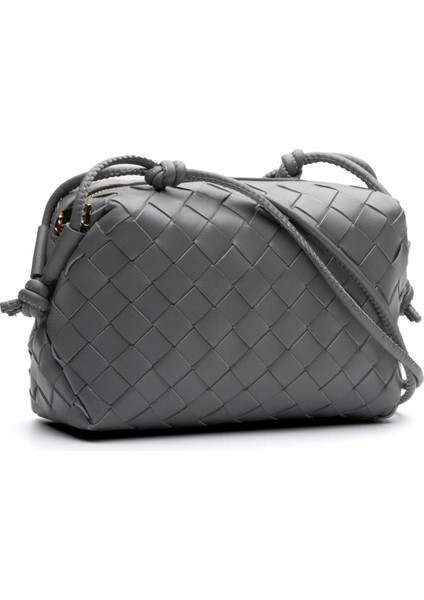 Fyora Gri Hakiki Deri Kadın Çanta modelleri