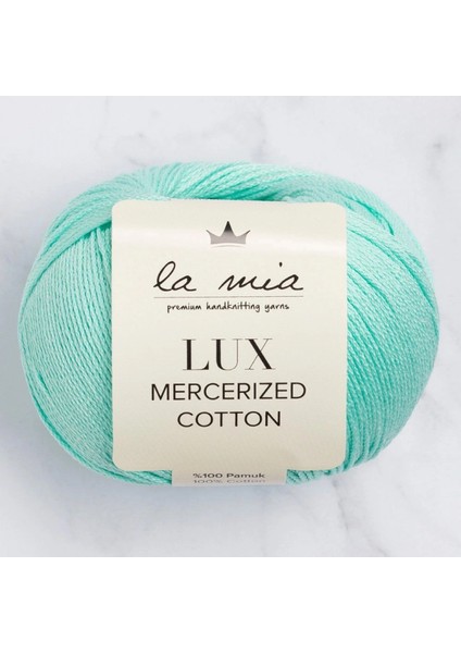 La Mia Lux Mercerized Cotton Su Yeşili El Örgü Ipi - 137 - 33750