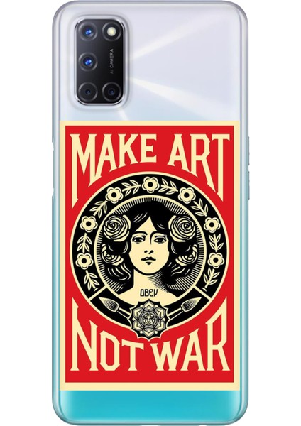 Oppo A52 A72 A92 Uyumlu Kılıf Silikon Desenli Resimli Kapak Make Art