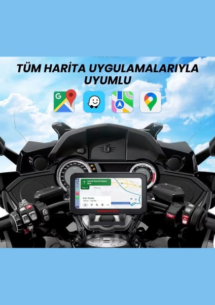 Yeelock Elite – 6.25'' Kör Nokta Uyarılı Lastik Basınç Sensörlü Full Hd Motosiklet Çift Kayıt ve Navigasyon Sistemi indirimleri