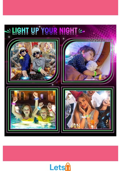 LED Işıklı Pilli Bileklik Renkli Işıklarla Tarzınıza Işıltı Katın indirimleri