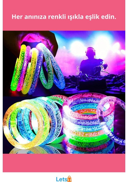 LED Işıklı Eğlenceli Pilli Bileklik fiyatları