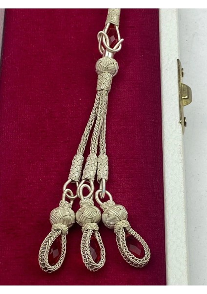 Trabzon El Işçiliği Kazaz Tesbih - Gümüş Kaplama, 1000 Ayar Gümüş, Doğal ve Zarif 42 Gram 21 cm fiyatları