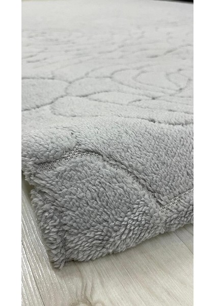 Gül Model Welsoft Halı Örtüsü Açık Gri Renk - 200 x 300 fiyatları