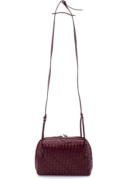 Amata Bordo Hakiki Deri Kadın Çanta modelleri