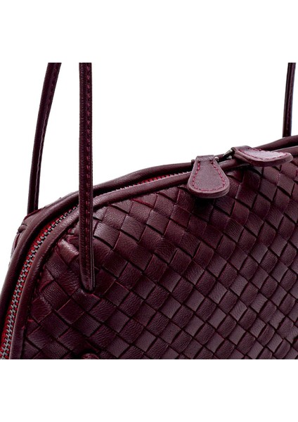 Amata Bordo Hakiki Deri Kadın Çanta fırsatları