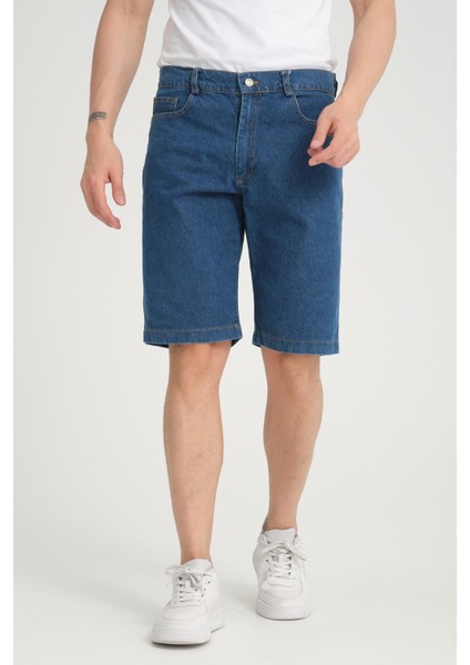 R-4387 Fermuarlı Yıkamalı Kot Şort fiyatları