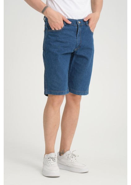 R-4387 Fermuarlı Yıkamalı Kot Şort modelleri