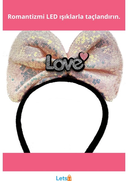 LED Işıklı Love Taç Romantik Aksesuar 20X17 cm fiyatları