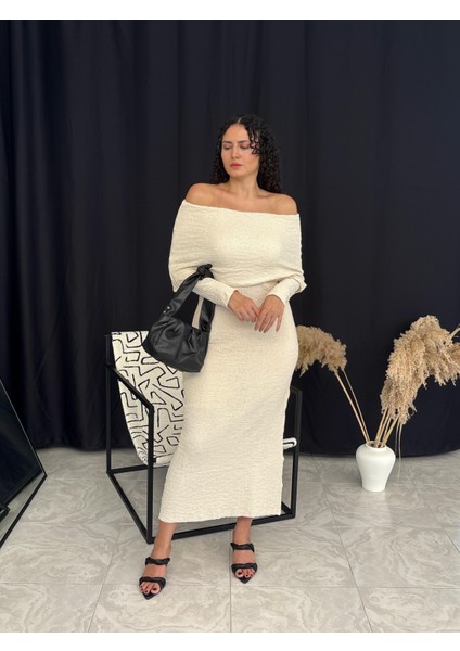 Madonna Yaka Dokulu Elbise