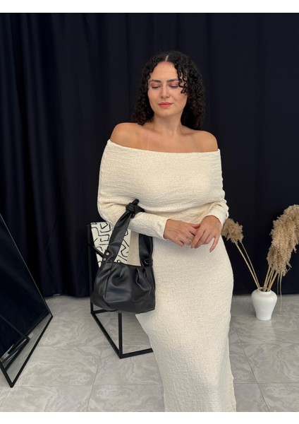 Madonna Yaka Dokulu Elbise fırsatları