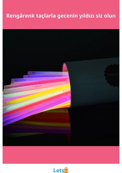 Karanlıkta Parlayan Fosforlu Renkli Taç 6 Adet Parti Aksesuarı fiyatları